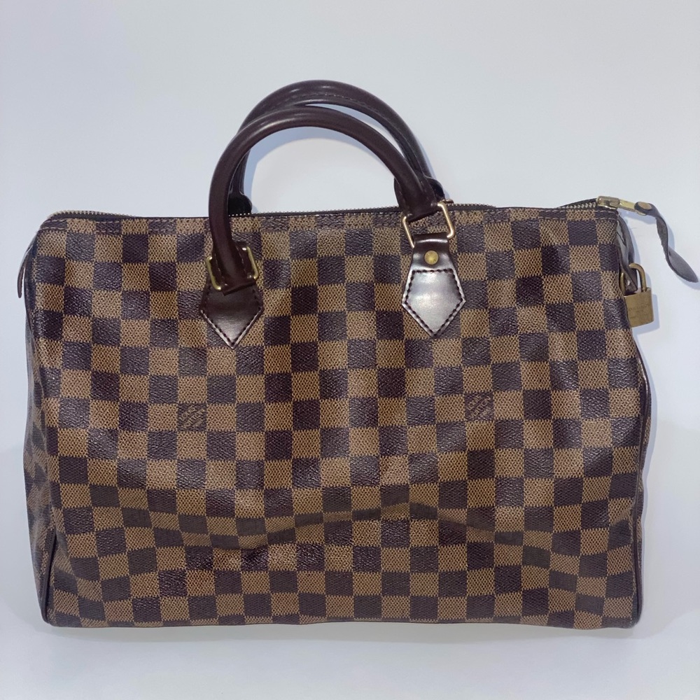 Louis Vuitton Handbag Speedy 35 Damier Ebene
